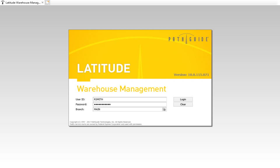 screenshot of Latitude WMS